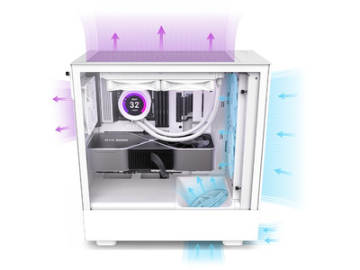 Kasë NZXT H5 Flow, e bardhë