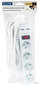 Prizë zgjatuese BLOW PR-370WSP/USB, 4 dalje 2x USB, kabllo 3m, e bardhë