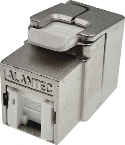 Modul Keystone Alantec MB004-1 RJ45, STP Cat6, PoE Plus, i bardhë