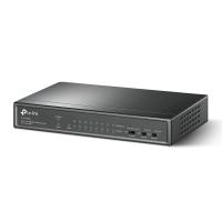 Мрежен прекинувач TP-Link TL-SF1009P, 9 порти 10/100Mbps, 8 PoE+ порти, десктоп