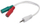Kabllo Gembird CABLEXPERT, jack 3,5mm në 2x3,5mm M/F, 20cm, e bardhë