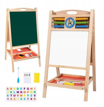 Tabla edukative druri Other, dyanshme, magnetike me aksesorë, ngjyrë druri