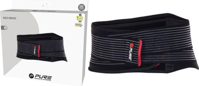 Ортопедски појас за грб Pure2Improve Adjustable Back Protection, прилагодлив, за долен дел на грбот, црн