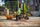 Traktor lodër me pedale Falk Case IH Construction, me rimorkio dhe eskavator, portokalli