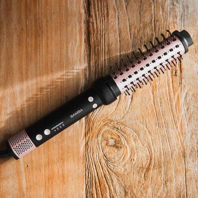 Brushë drejtimi flokësh Cecotec InstantCare Curly AirFlow, rrjedhë ajri, për flokë kaçurrela, e zezë