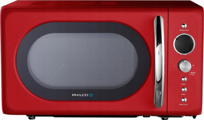 Микробранова печка Philco PMD 2051R, 20L, 700W, ретро црвена