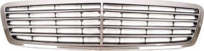 Grilë e përparme Mercedes C-Class W203 S203, 2000-2007, krom, e argjendtë