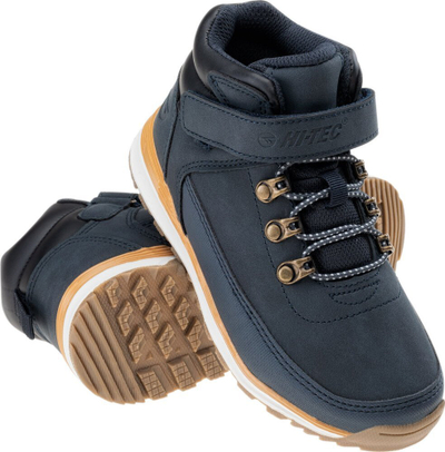 Детски планинарски чевли Hi-Tec Herlen Mid Junior, со лепливи ленти, EU 35, сини