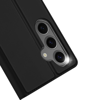 Мобилна маска DUX DUCIS Samsung Galaxy S24 FE Skin Pro Series, со држач, со џеб за картички, црна