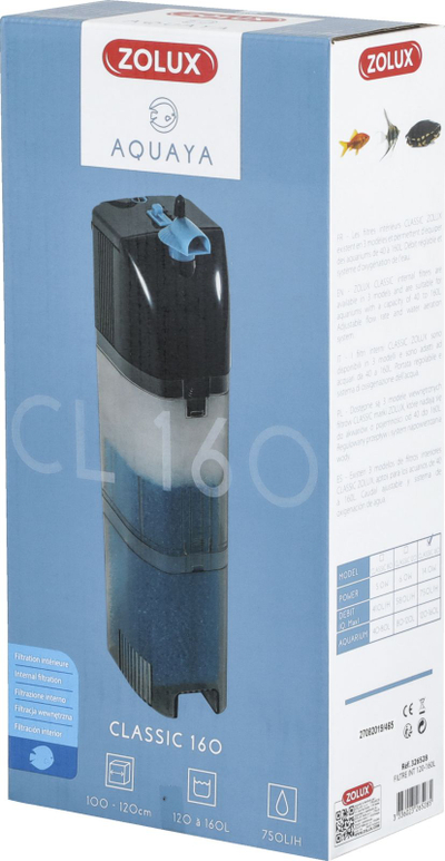 Filtër akuariumi Zolux AQUAYA Classic Filter 160, 120 160L, i zi