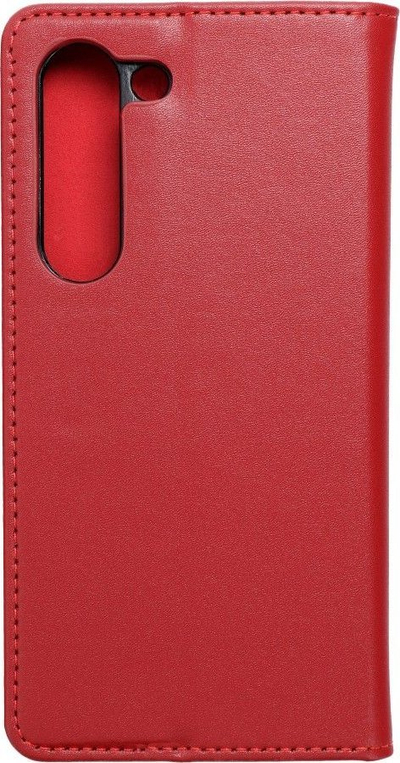 Kapak telefoni Forcell Smart Pro për Samsung Galaxy S23, lëkurë flip, me stand, burgundy