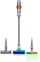 Fshesë vertikale pa kabllo Dyson V15s Detect Submarine, me ujë dhe tharje, ekran LCD, shumëngjyrëshe