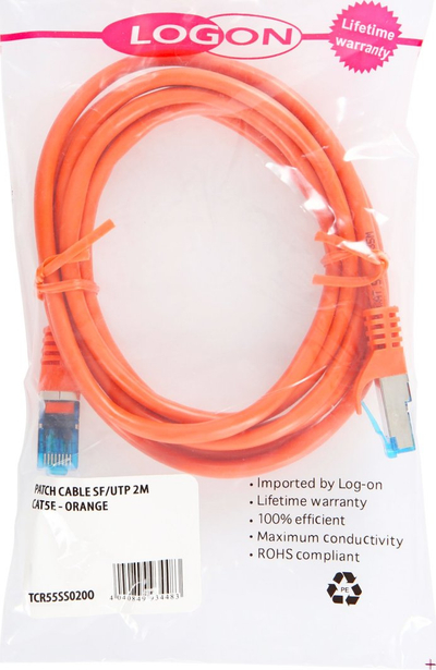 Kabull rrjeti Logon Professional Patch Cable, SF/UTP, 10m, gri