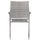 Karrige kopshti Morner HM6074.02, metal PVC wicker, 55x58x87 cm, gri