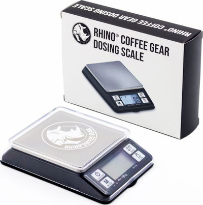 Кујнска вага Rhino Coffee Gear Dosing Scale RCGDOSE1000, капацитет 1kg, прецизност 0.1g, црна