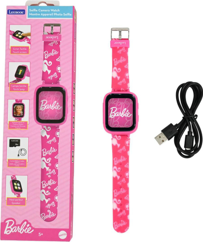 Orë inteligjente për fëmijë Lexibook Selfie Camera Watch Barbie, kamerë selfie, rozë