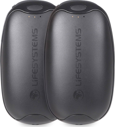 Ngrohës duarsh Lifesystems Dual Palm, rikarikues, power bank 5000mAh, gri