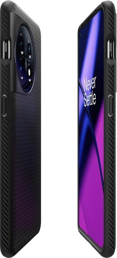 Maskë telefoni Spigen Liquid Air Armor për OnePlus 11, e butë, e zezë mate