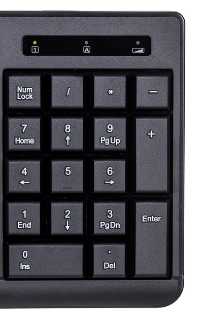 Тастатура Activejet K-3803S, USB, QWERTY, црна