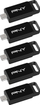 USB PNY Elite Type C, 64GB, USB 3.2, e zezë