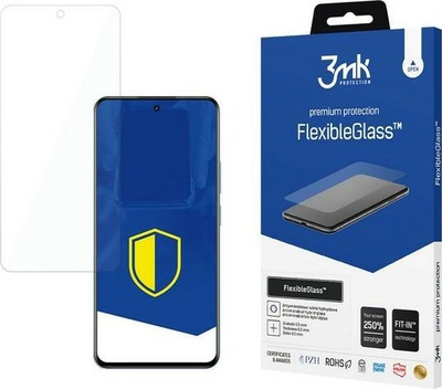 Mbrojtës ekrani 3MK FlexibleGlass për Realme 12+ 5G, xham hibrid, transparent