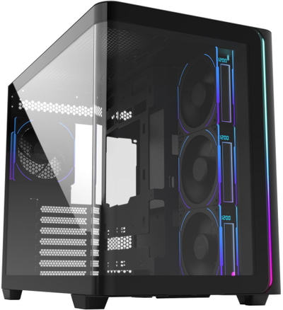 Kase kompjuteri FSP M580 BP, MIDI Tower, ARGB, e zezë