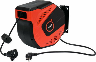 Zgjatues elektrik Yato YT-81221, bobinë automatike, 10m, portokalli