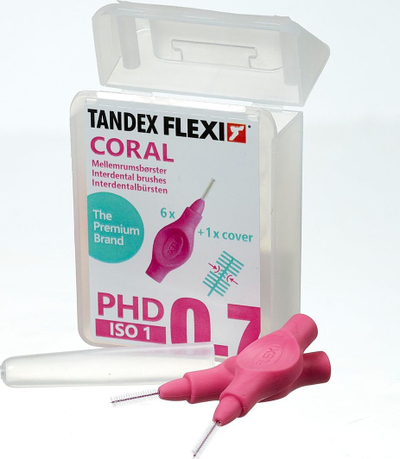 Furça ndërdentare Tandex Flexi Micro Fine Coral, set me 6 copë, rozë