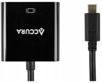 Adapter USB C në HDMI Accura, 0.15m, i zi