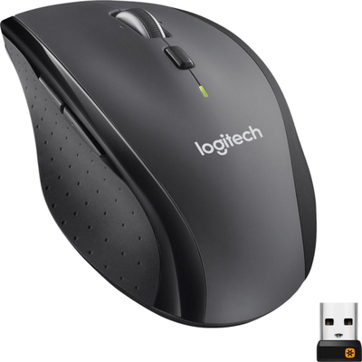 Mouse pa tela Logitech M705 Marathon, USB, ergonomik, gri