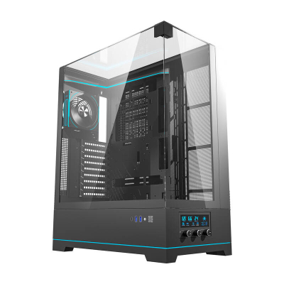 Kase kompjuteri DarkFlash DY450L, ATX, xham i temperuar, e zezë