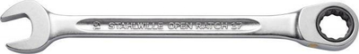 Çelës kombinim me ratchet Stahlwille 17F, 17mm, çelik, argjendtë