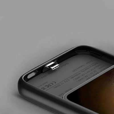 Powercase Tech-Protect Galaxy S24 Ultra, 5000mAh, me bateri të futur, i zi