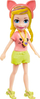 Set lojrash Polly Pocket Style Spinner Fashion Closet, kukull bionde 7.5cm, dollap rrotullues, rozë