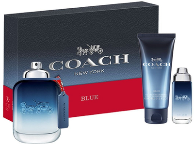 Set parfum për burra Coach Blue, EDT 100ml, xhel dushi 100ml, blu