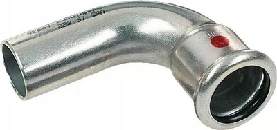 Kënd 90° Sanha Single Socket Nipple Bend 42, çelik i galvanizuar