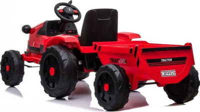 Traktor elektrik për fëmijë Lean Cars CH9959, 12V, me rimorkio, i kuq