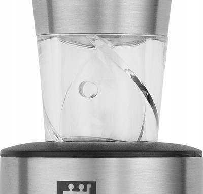 Aerator vere Zwilling 3 në 1, me derdhje dhe tapë, inox argjendi
