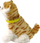 Lodër pelushi LeanToys Interactive Cat Kitty, lëviz kokën dhe bishtin, me zë, e bardhë portokalli