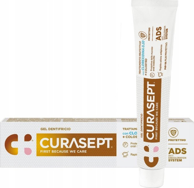 Pastë dhëmbësh Curasept ADS Protective, kundër pllakës, 75 ml, e bardhë