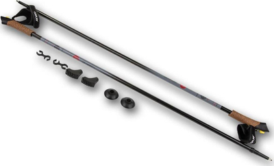 Shkopinj nordik Enero Nordic 1-seksion, 115 cm, alumin, kafe