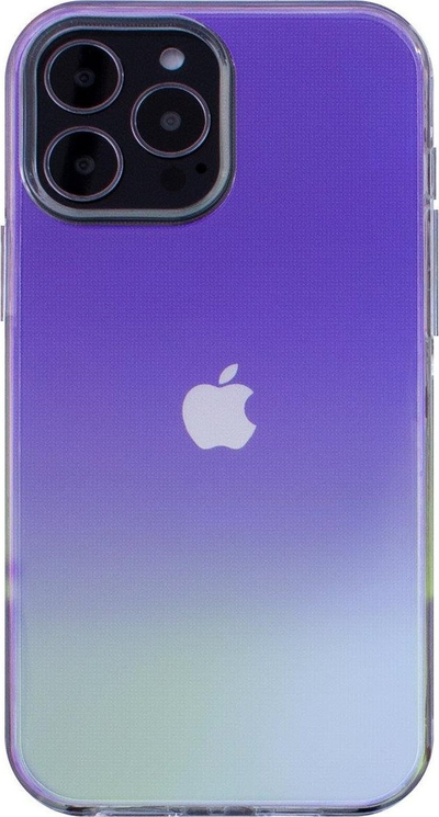 Kllafë telefoni Hurtel Aurora për iPhone 12, xhel TPU, transparente neon, lejla jeshile