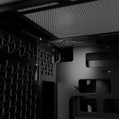 Kasa gaming Corsair 2500D Airflow, MicroATX, xham i temperuar, e zezë