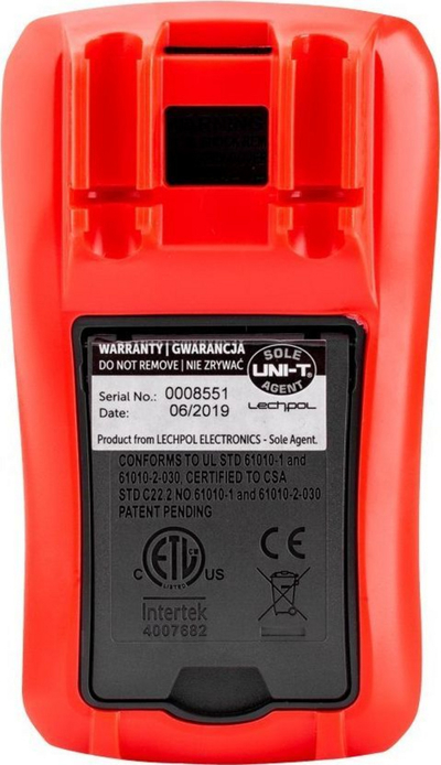 Multimetër dixhital Uni-T UT131A, auto-range, me ekran LCD, i kuq