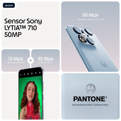 Telefoni Motorola Edge 70 Fusion, 12GB RAM, 256GB, PANTONE Country Air