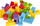Lodra druri Jouet en Bois Colour Building Blocks, 50 copa, sorter formash, shumëngjyrëshe