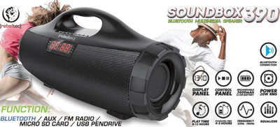 Altoparlant Bluetooth Rebeltec SoundBox 390, 3600mAh, portabël, i zi