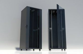 Kabinë rrjeti Intellinet Network, 42U, 19", e zezë