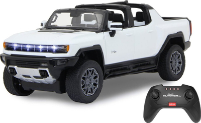 Makinë me telekomandë Jamara Deluxe Cars Hummer EV 1:16, 2.4 GHz, me drita LED, e bardhë