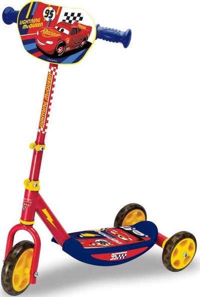 Troti me tre rrota Smoby Cars 3 750114, i rregullueshëm, për kalamaj 3+, kuq e blu